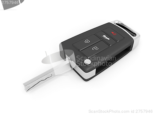 Image of Car key on white