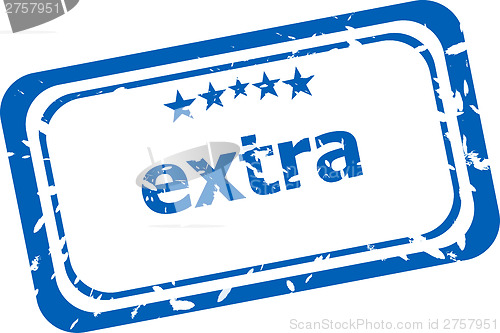Image of Extra grunge rubber stamp isolated on white