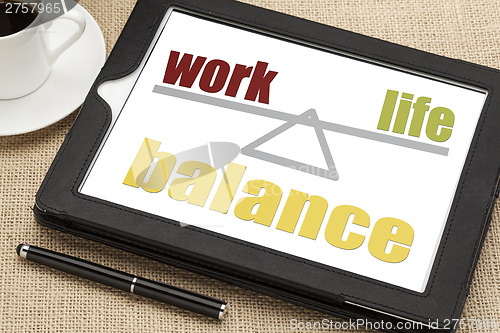 Image of work life balance concept