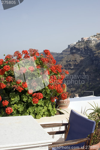 Image of cafe table with incredible view