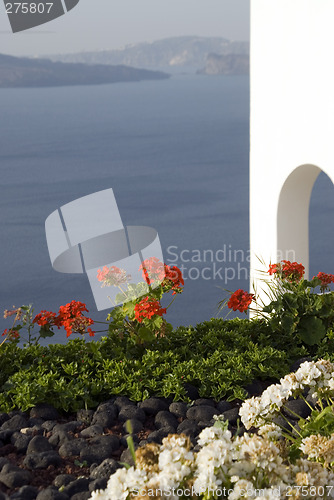 Image of view incredible santorini