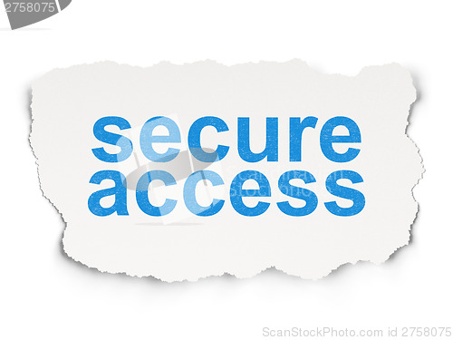 Image of Security concept: Secure Access on Paper background