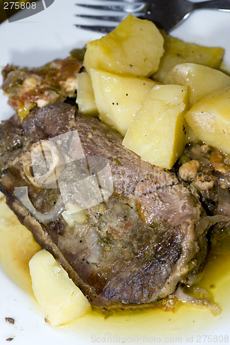 Image of lamb in the paper greek specialty