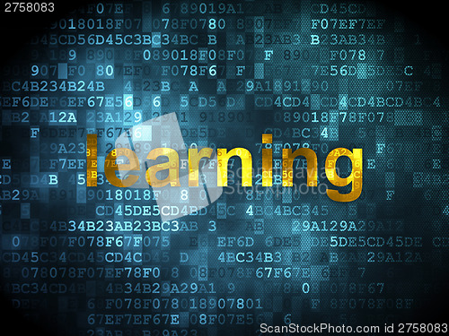 Image of Education concept: Learning on digital background