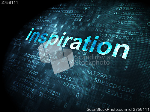 Image of Marketing concept: Inspiration on digital background