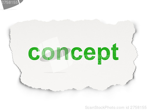 Image of Advertising concept: Concept on Paper background