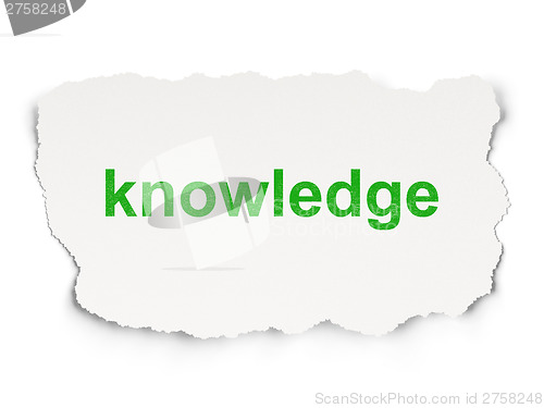 Image of Education concept: Knowledge on Paper background