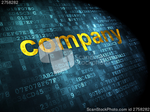 Image of Business concept: Company on digital background