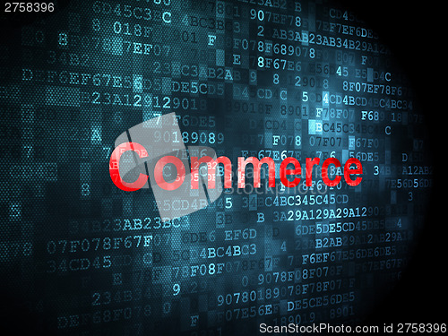 Image of Business concept: Commerce on digital background