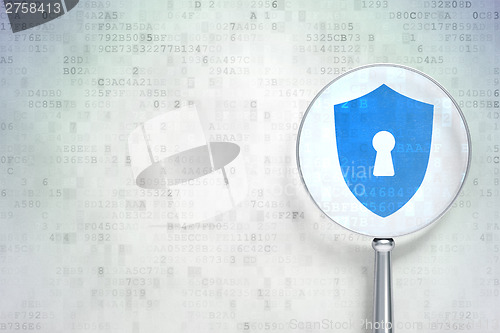 Image of Education protection concept:  Shield With Keyhole with optical