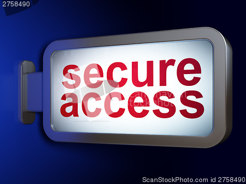 Image of Security concept: Secure Access on billboard background