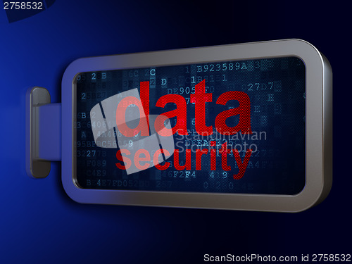 Image of Security concept: Data Security on billboard background