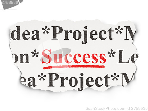 Image of Business concept: Success on Paper background