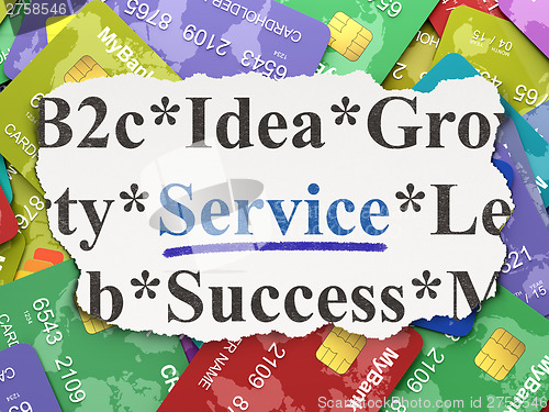 Image of Finance concept: Service on Credit Card background