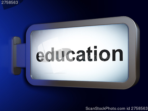 Image of Education concept: Education on billboard background