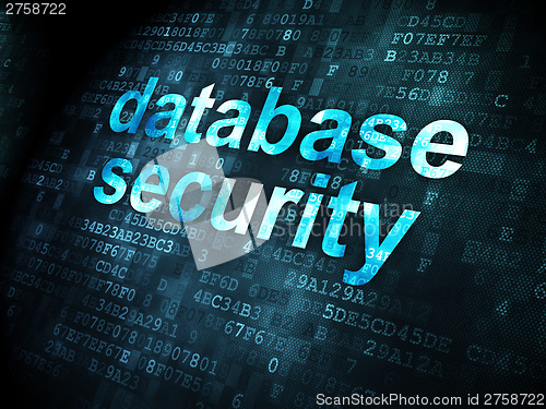 Image of Security concept: Database Security on digital background