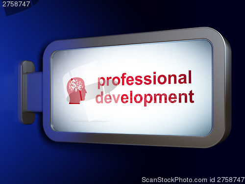 Image of Education concept: Professional Development and Head With Financ