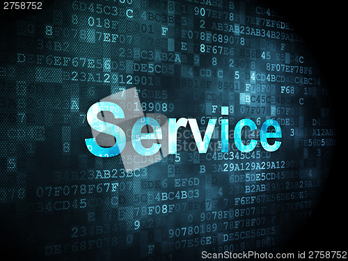 Image of Business concept: Service on digital background