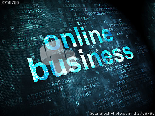 Image of Finance concept: Online Business on digital background