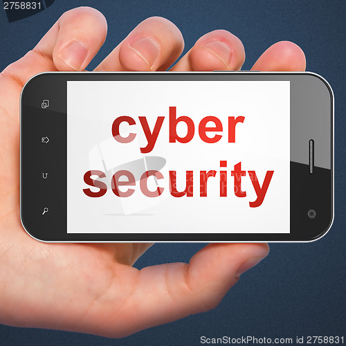 Image of Protection concept: Cyber Security on smartphone