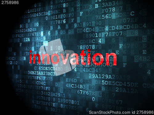 Image of Business concept: Innovation on digital background