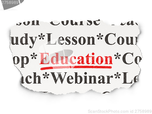 Image of Education concept: Education on Paper background