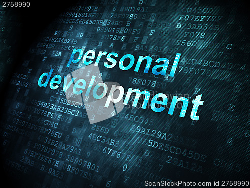 Image of Education concept: Personal Development on digital background