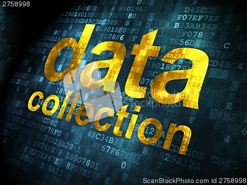 Image of Information concept: Data Collection on digital background
