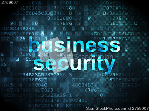 Image of Privacy concept: Business Security on digital background