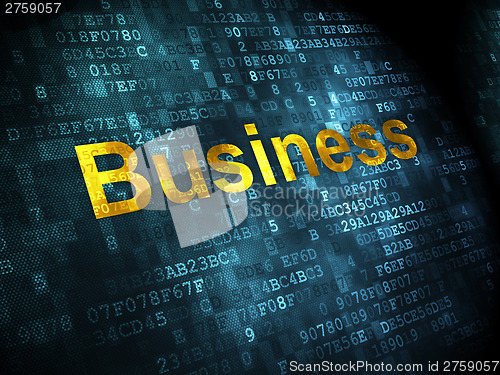 Image of Business concept: Business on digital background