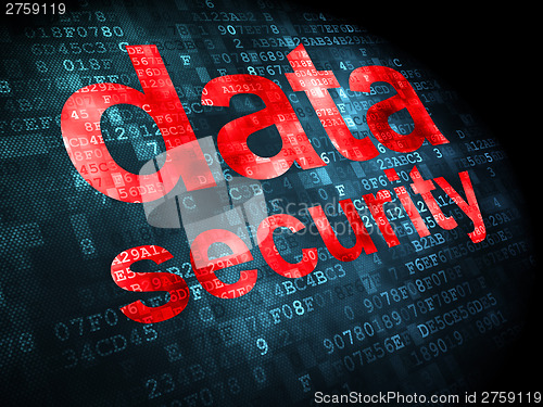 Image of Privacy concept: Data Security on digital background