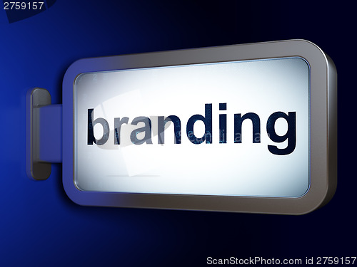 Image of Advertising concept: Branding on billboard background