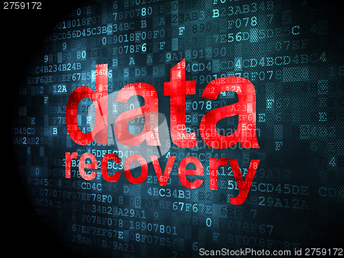 Image of Information concept: Data Recovery on digital background