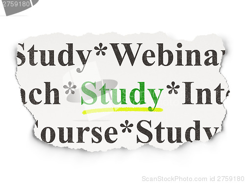 Image of Education concept: Study on Paper background