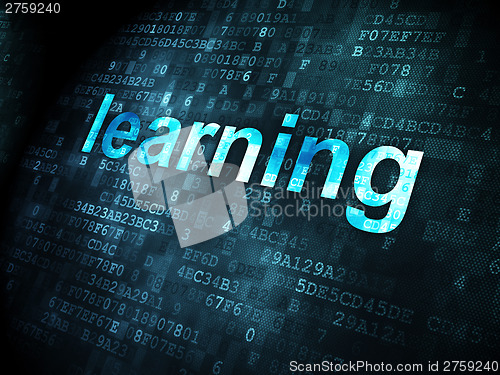 Image of Education concept: Learning on digital background