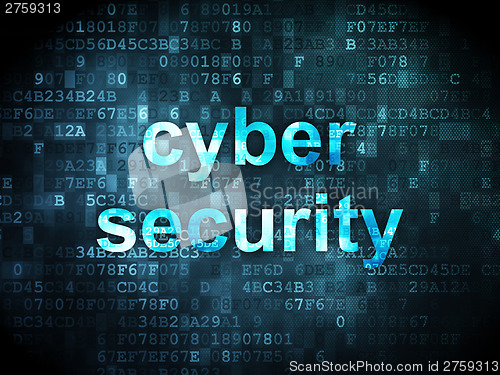 Image of Protection concept: Cyber Security on digital background