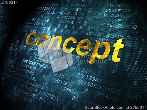 Image of Advertising concept: Concept on digital background