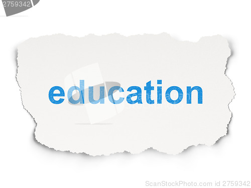 Image of Education concept: Education on Paper background