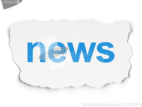 Image of News concept: News on Paper background