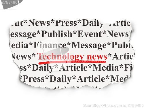 Image of News concept: Technology News on  background
