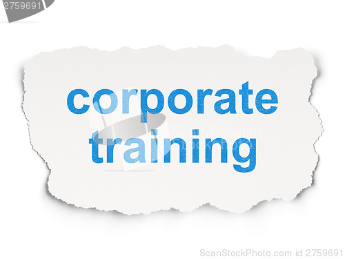 Image of Education concept: Corporate Training on Paper background