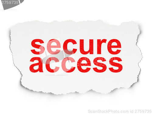 Image of Security concept: Secure Access on Paper background