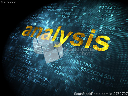 Image of Marketing concept: Analysis on digital background