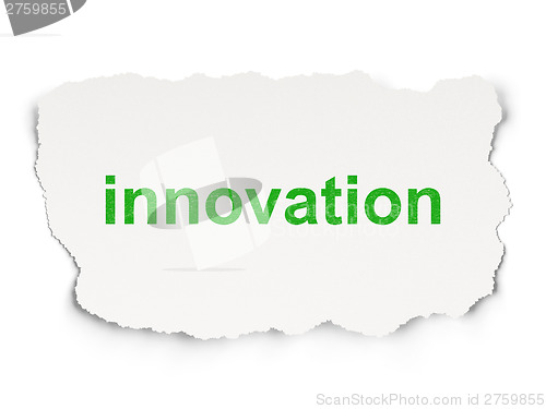 Image of Business concept: Innovation on Paper background