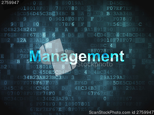 Image of Business concept: Management on digital background