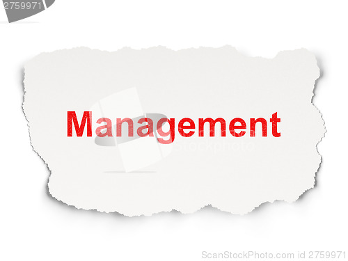 Image of Finance concept: Management on Paper background