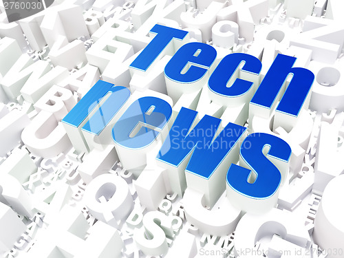 Image of News concept: Tech News on alphabet background