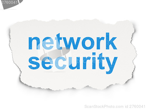 Image of Safety concept: Network Security on Paper background