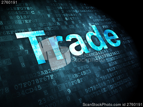 Image of Business concept: Trade on digital background