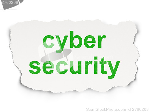 Image of Safety concept: Cyber Security on Paper background